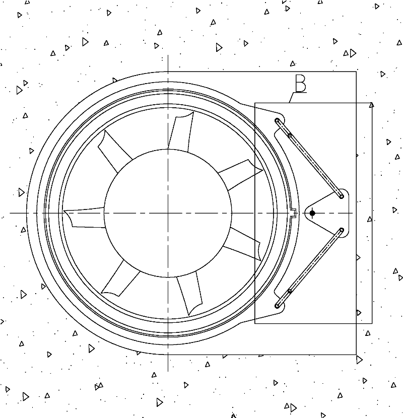 Guide vane angle regulating device for submersible pump