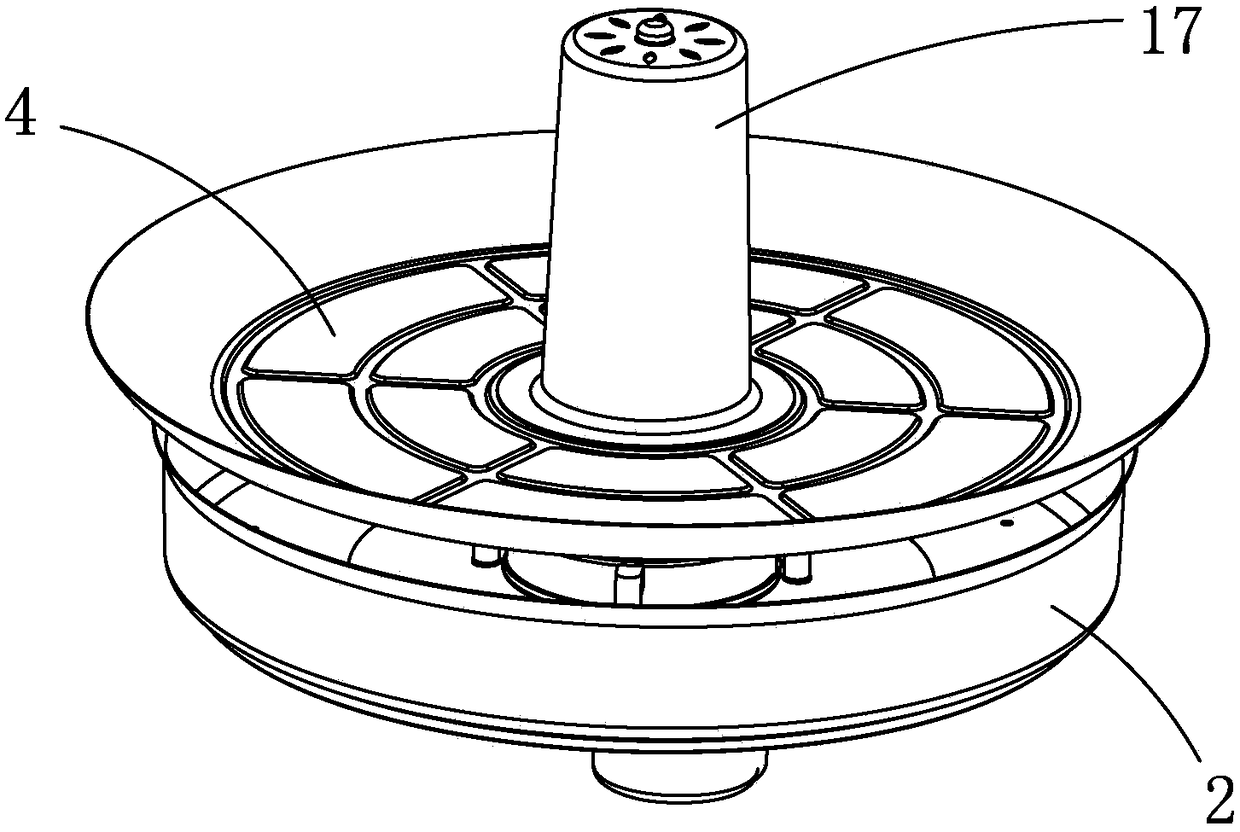 A split type vertically driven lifting electric hot pot