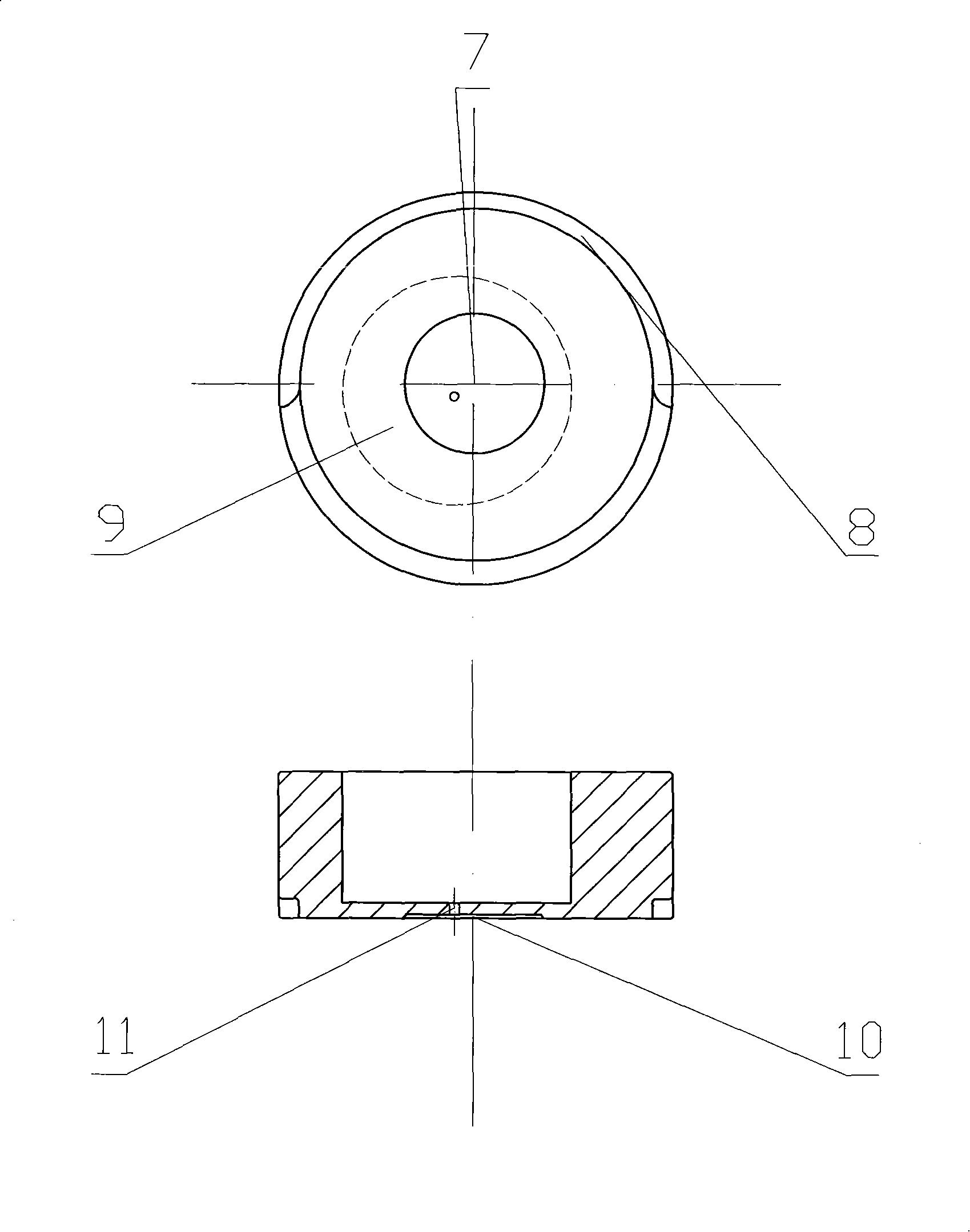 Eccentric cover for cycloidal inner/outer rotor pump