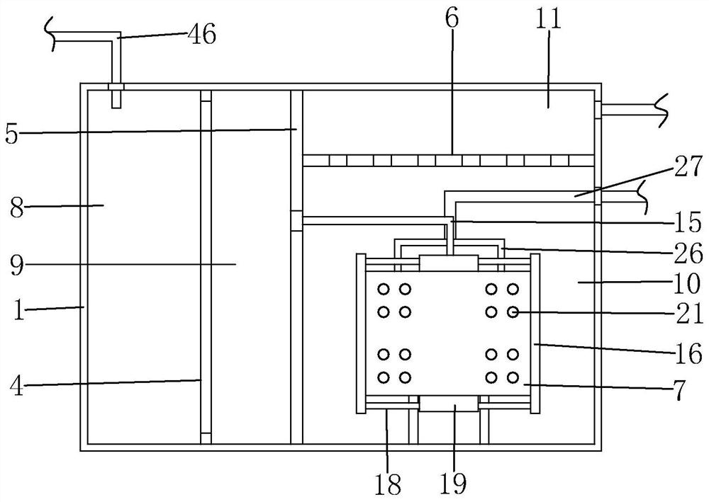 A domestic sewage treatment system and method
