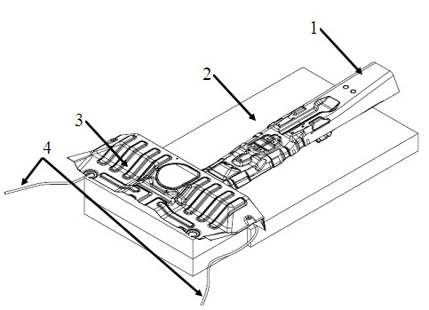 Mounting structure for power battery pack of electric automobile
