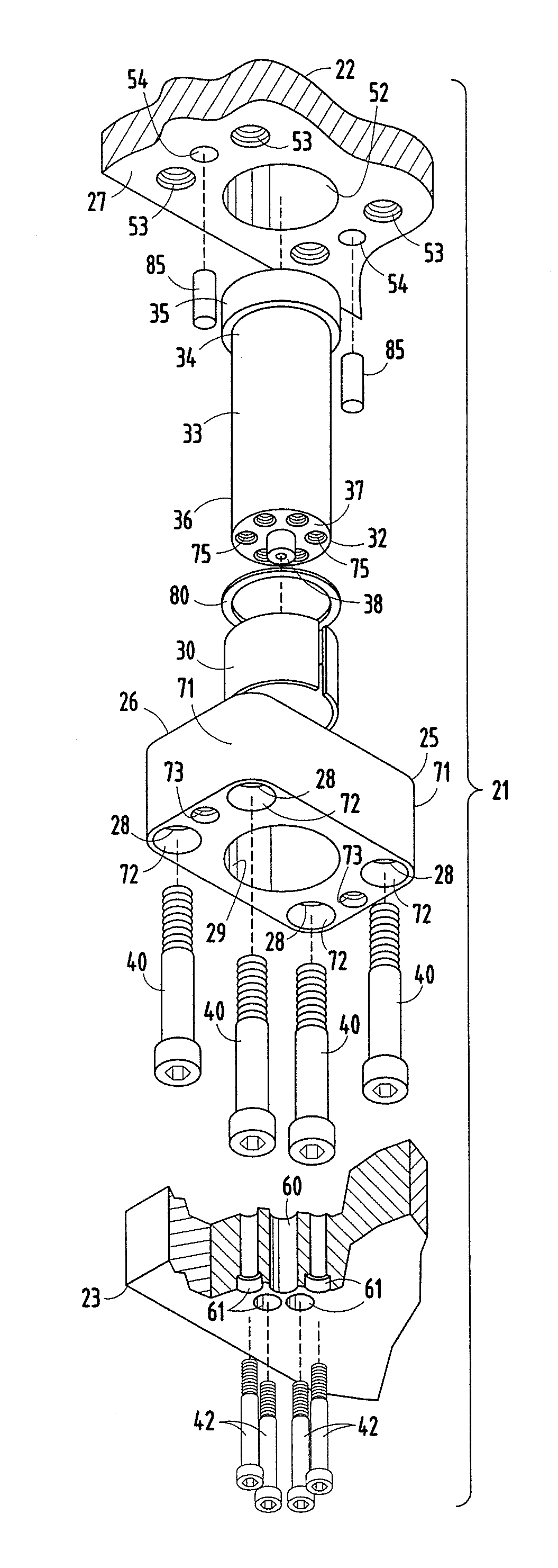 Guided keeper assembly and method for metal forming dies