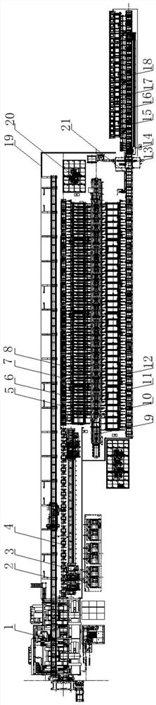 Large aluminum material extrusion rear automatic production line