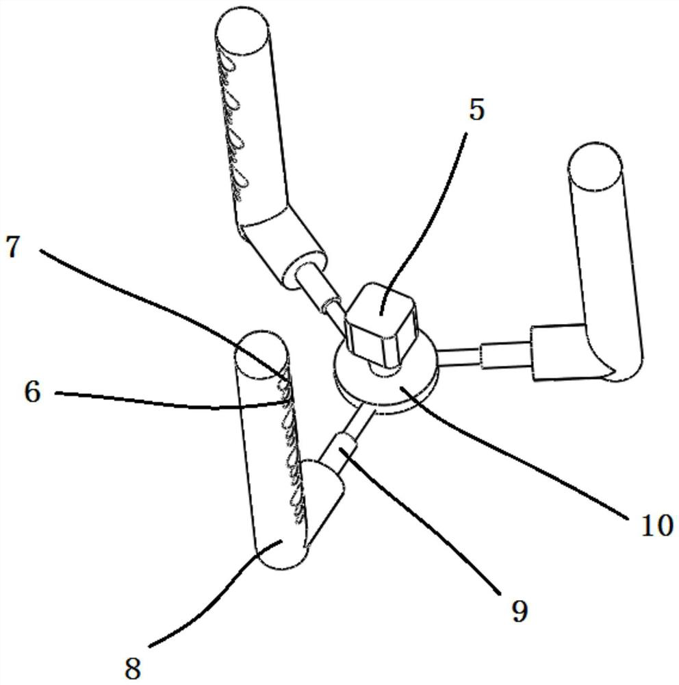 A kind of willow catkin curing mechanical arm and curing method for municipal engineering