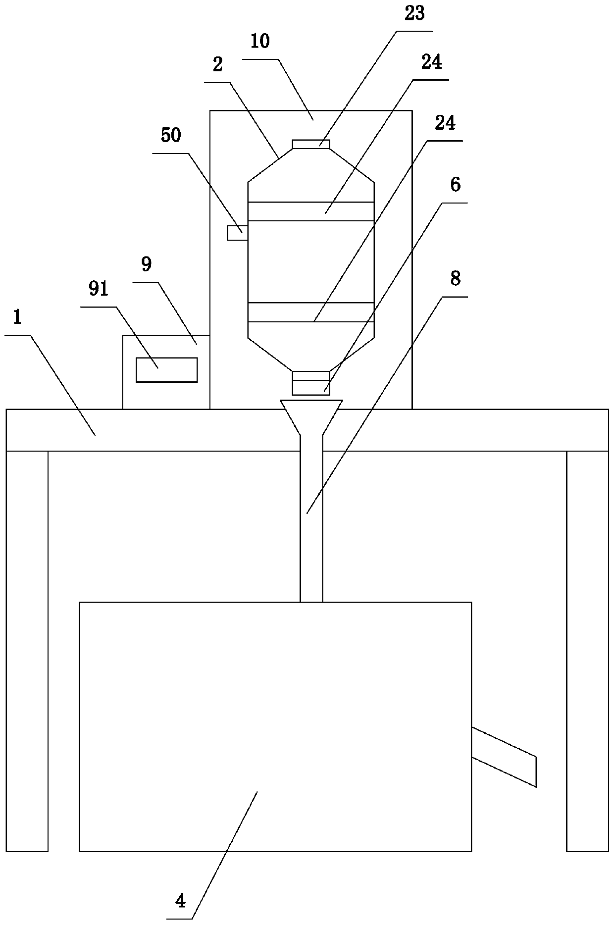 Manufacturing process of instant tea tablet, and mixing machine applied to process