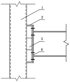 Novel steel pipe column and shaped steel beam assembling method