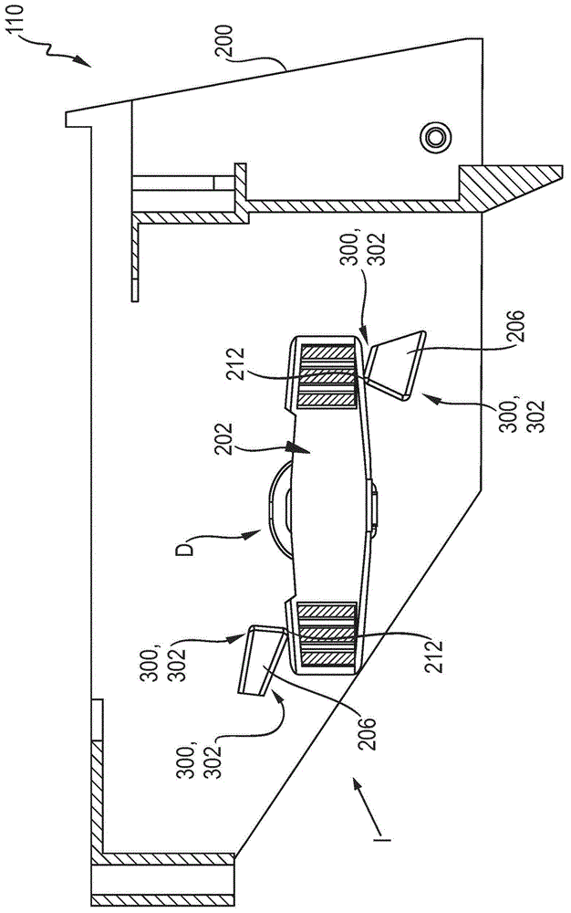 Refrigeration device comprising an ice maker with double stops