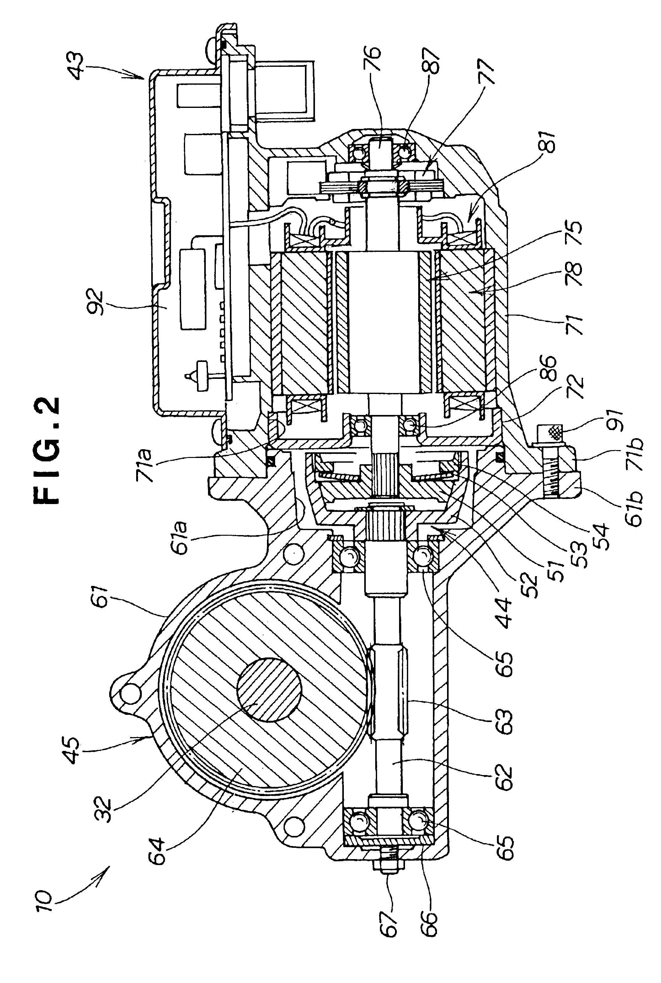 Brushless motor and electric power steering apparatus equipped with the brushless motor