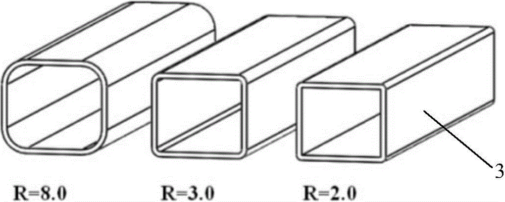 Method and device for forming ultra-high-strength precision rectangular tube