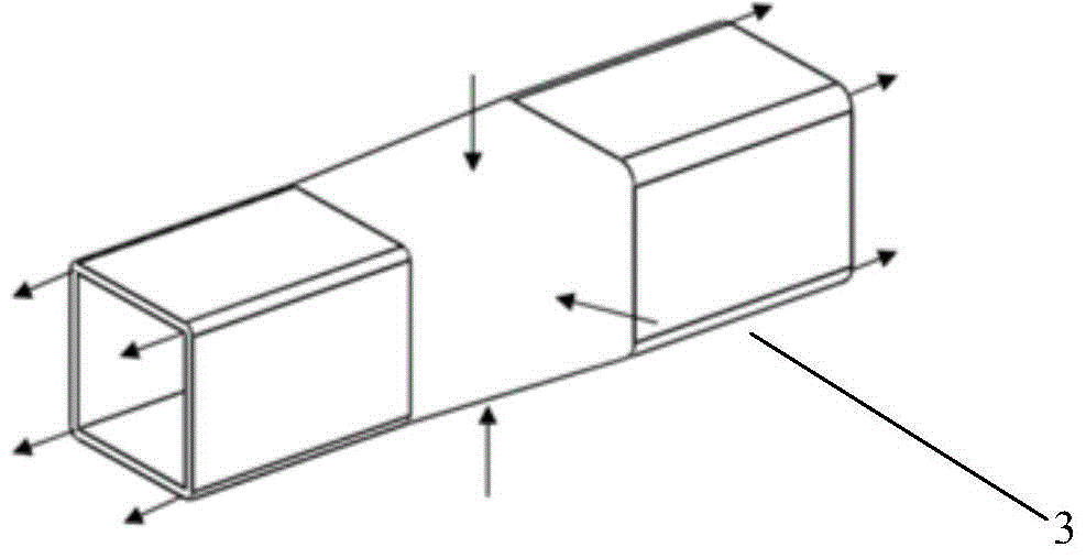 Method and device for forming ultra-high-strength precision rectangular tube