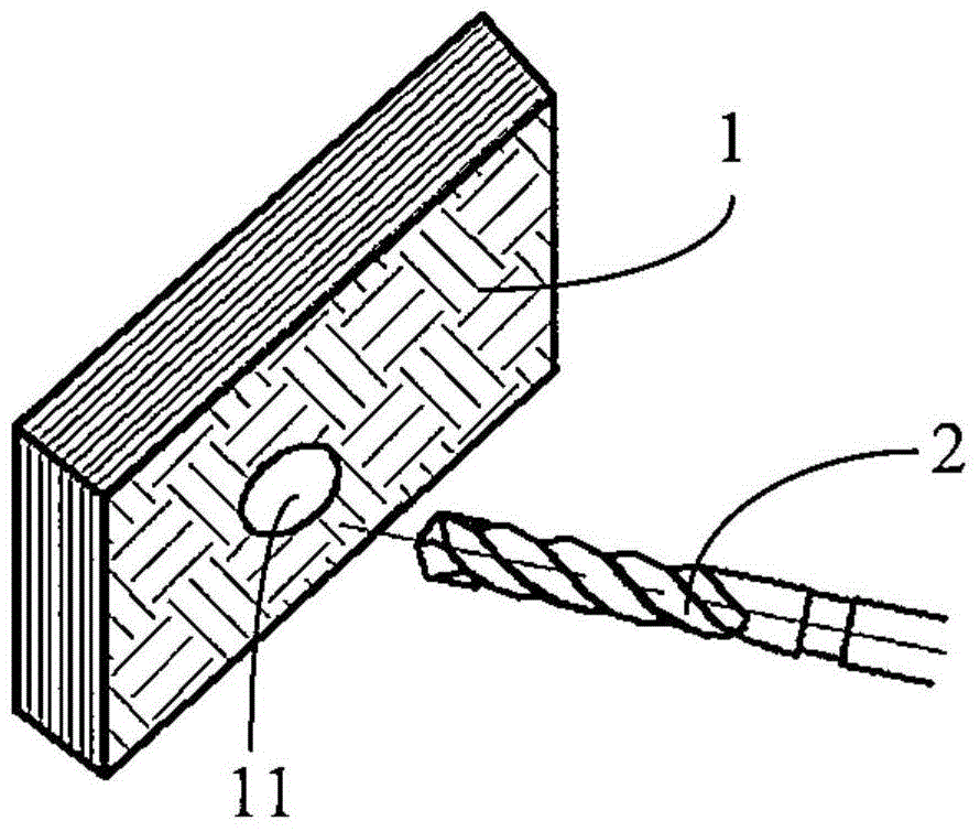 Cold extrusion strengthening method for assembling hole of CFRP composite material laminate