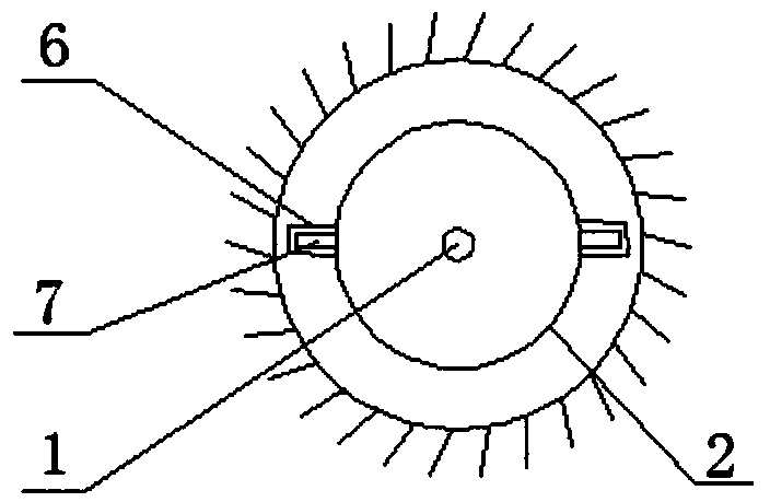 A tension-type enlarged head anchor hole inner diameter measuring device