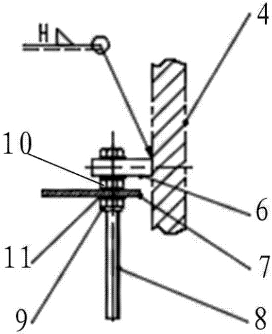 Adjustable platform hoisting ring for wind turbine generator system (WTGS) and WTGS tower