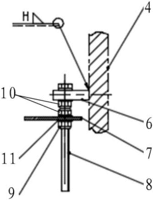 Adjustable platform hoisting ring for wind turbine generator system (WTGS) and WTGS tower