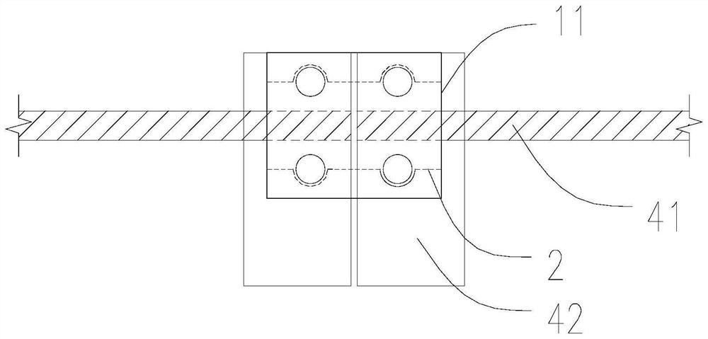 Fabricated deviation adjustment high-strength steel bar mechanical connecting device and construction method