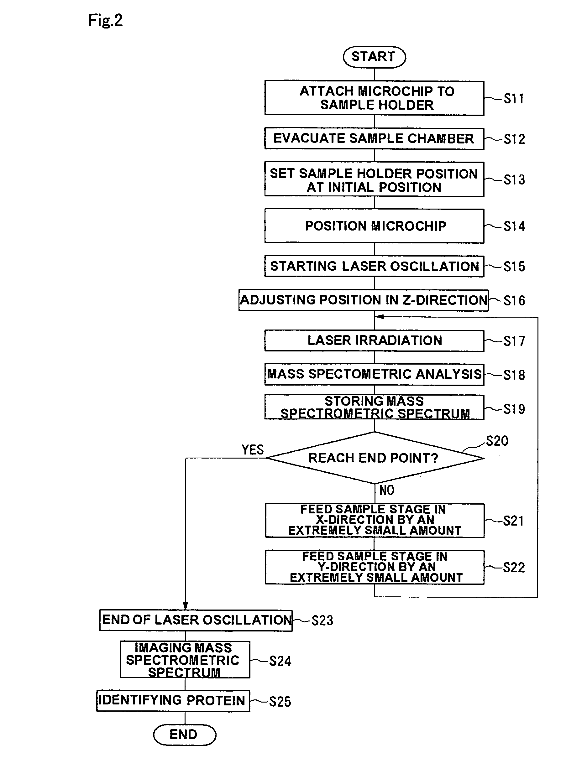 Mass spectrometric system and mass spectrometry