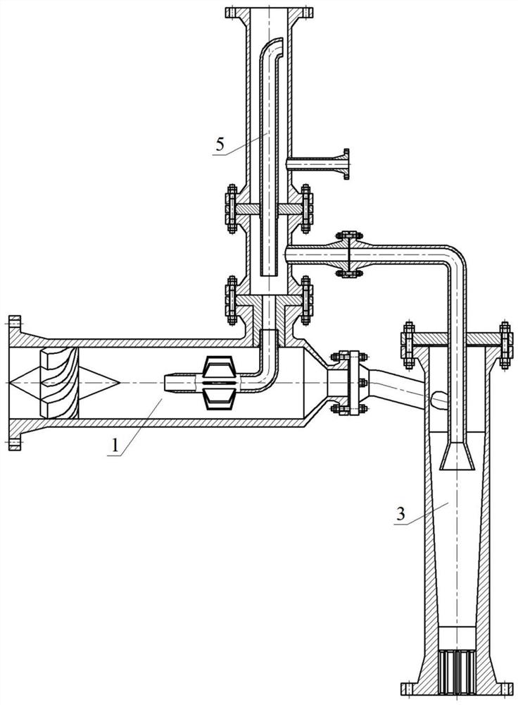 Three-stage axial flow gas-liquid separation system with real-time control of T-shaped pipe network