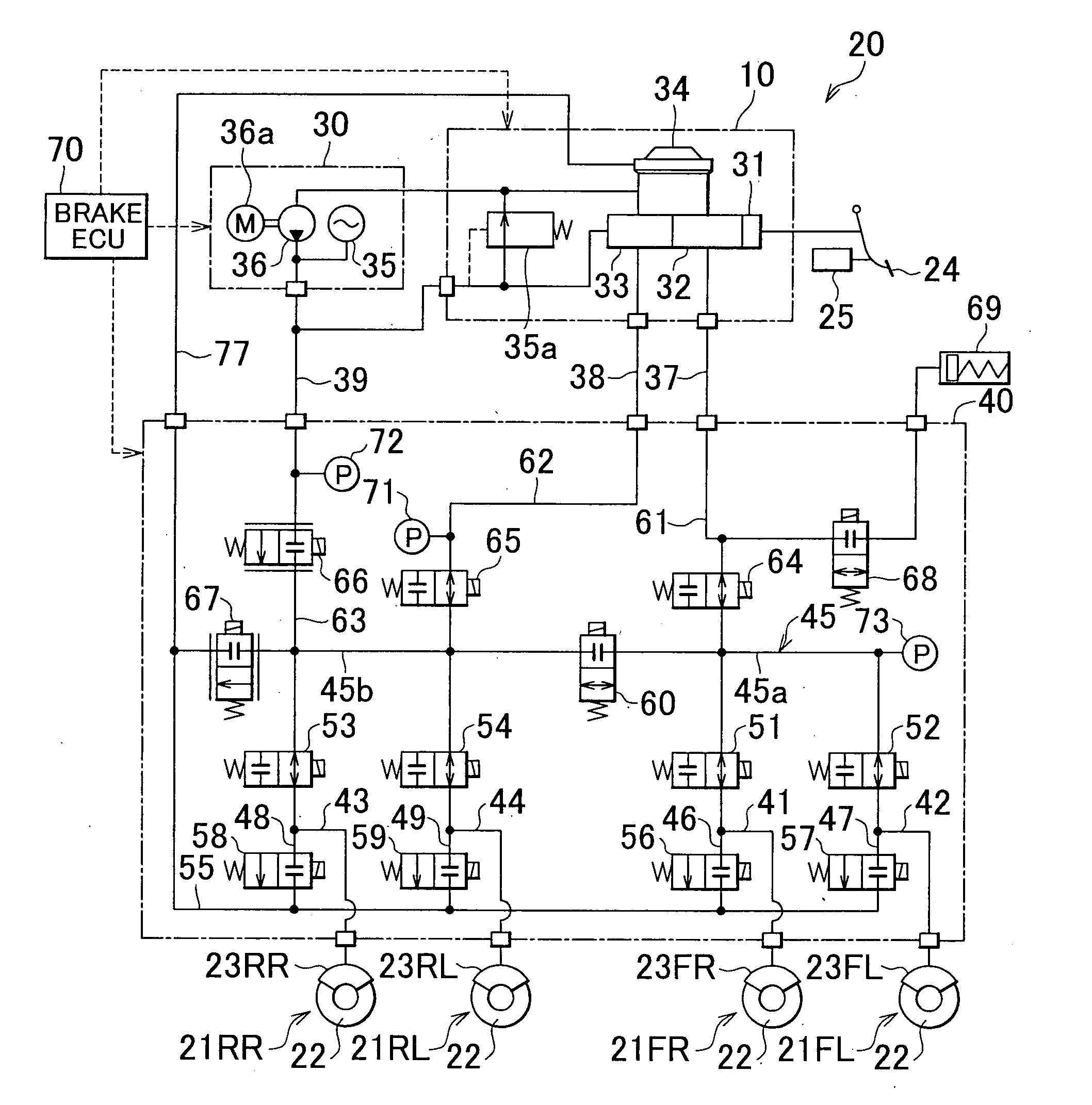 Brake control apparatus and control method for the brake control apparatus