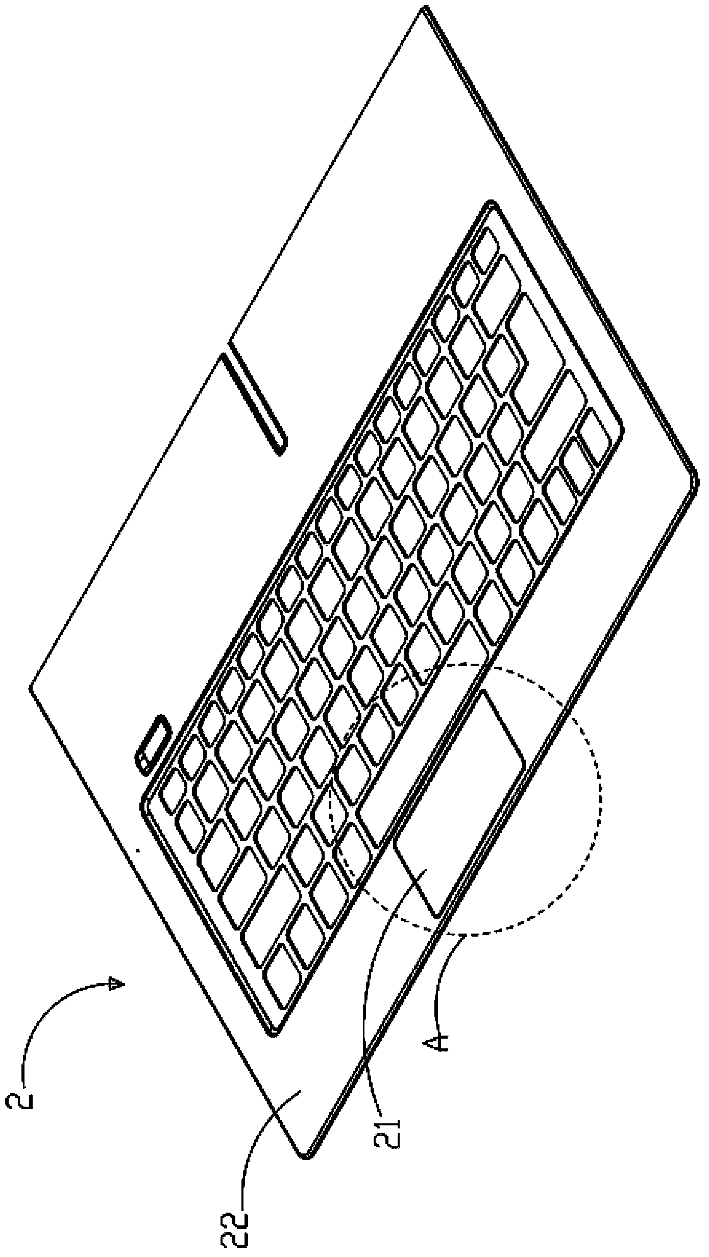 Key control device for click pad