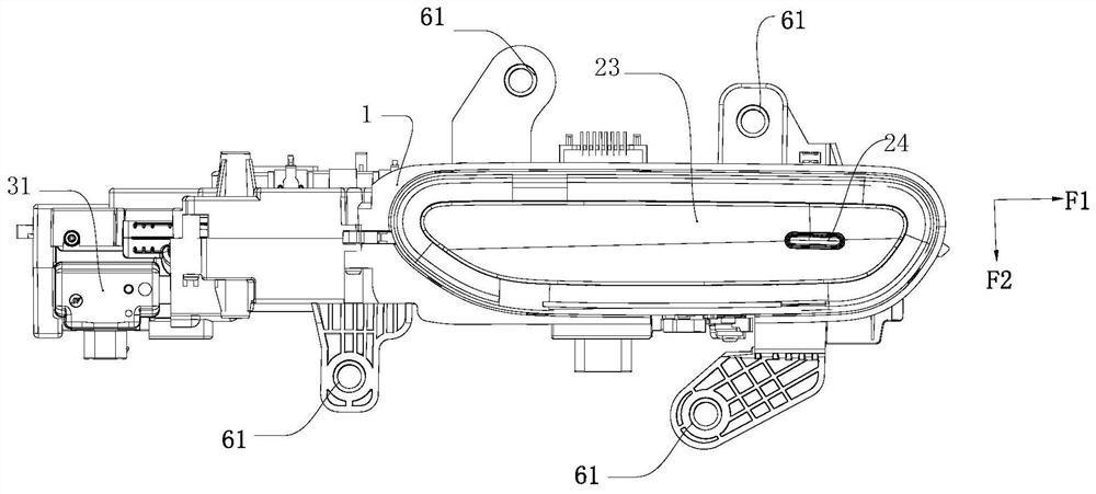 Door handle device and vehicle having the same
