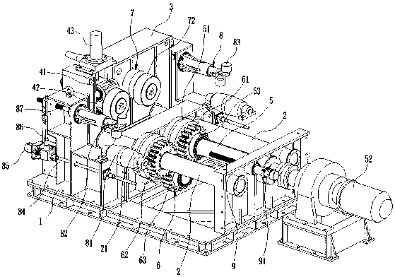 Large-thickness profile steel straightening machine