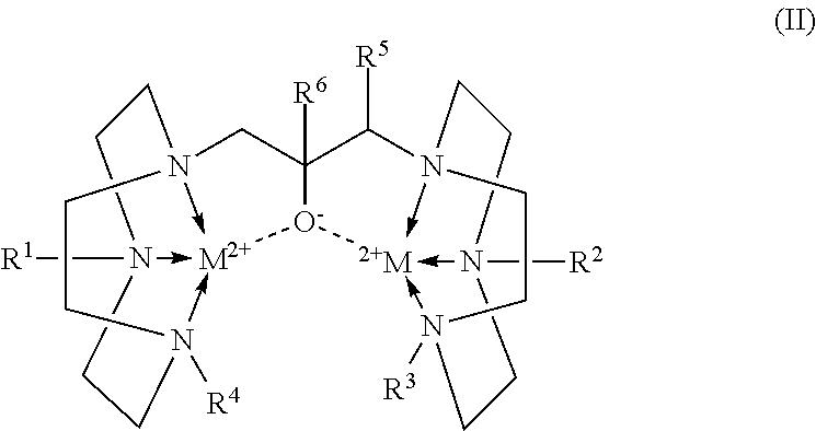 Conjugates of 1,4,7-triazacyclononanes, dinuclear metal complexes of such conjugates, and methods of use for both 1,4,7-triazacyclononanes and conjugates