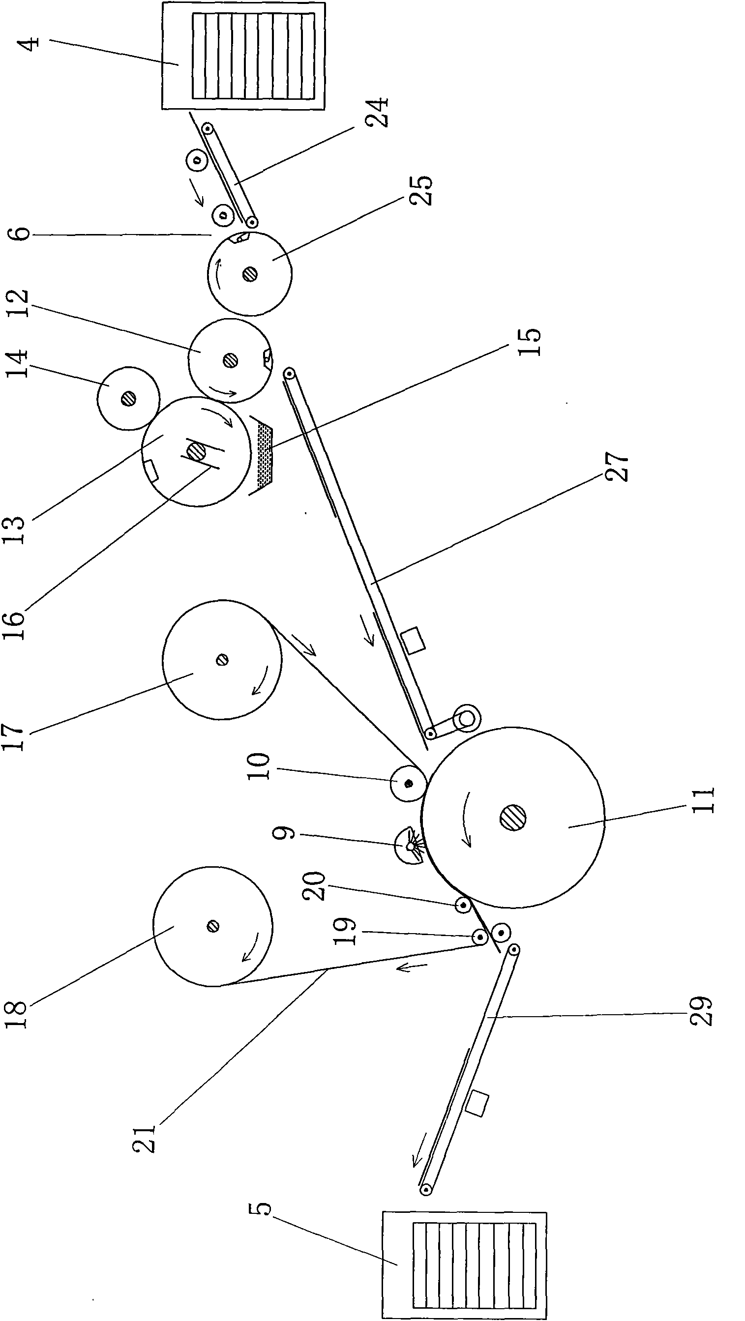 Multi-use transfer printing device provided with flexible printing unit and intaglio printing unit simultaneously