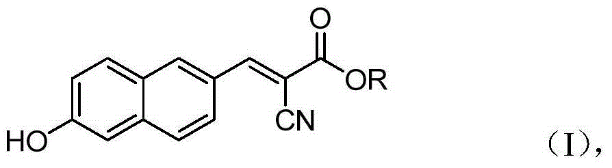 6'-hydroxyl naphthyl-2-cyanoacrylate and application thereof