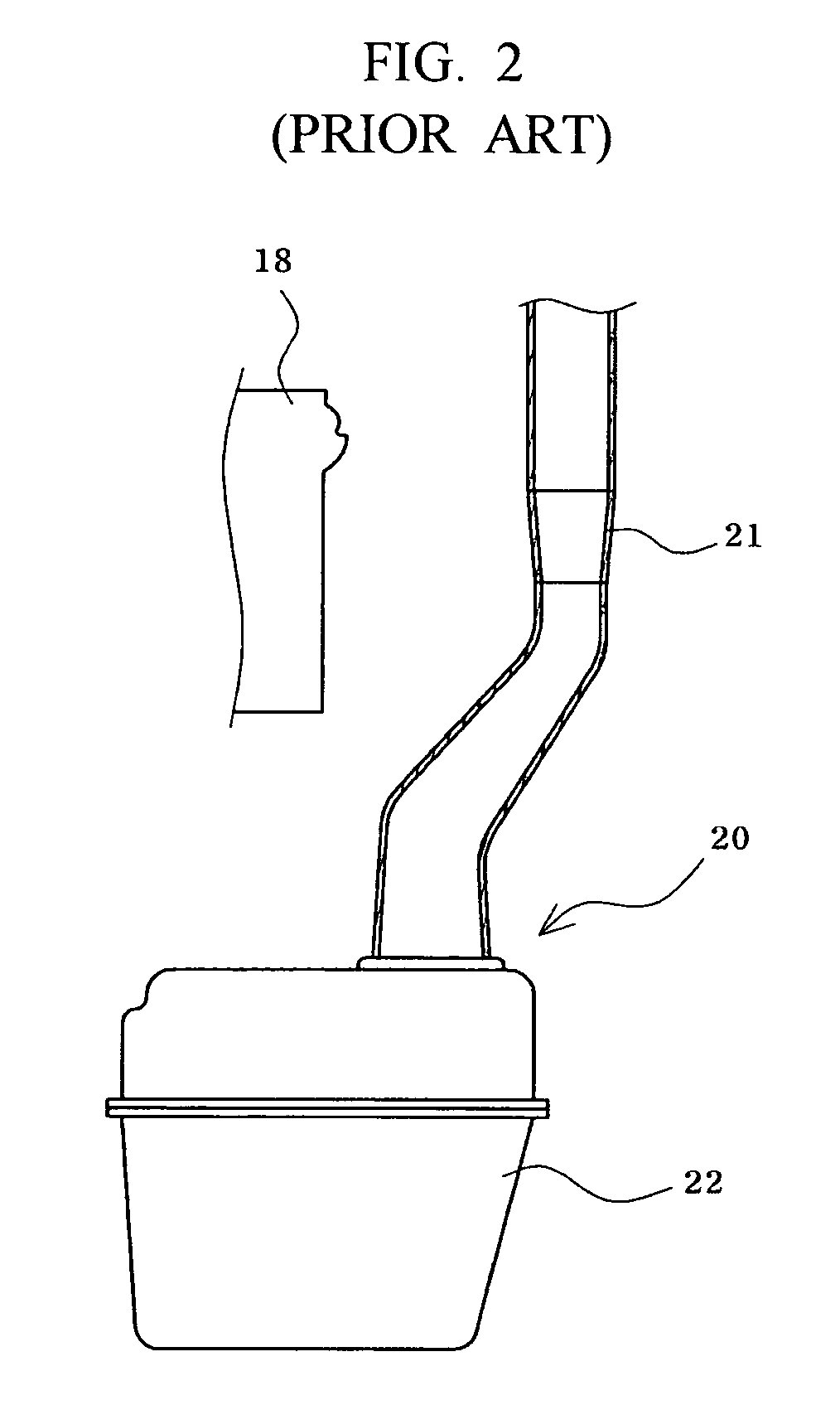 Pipe structure of a windshield washer fluid feeding device