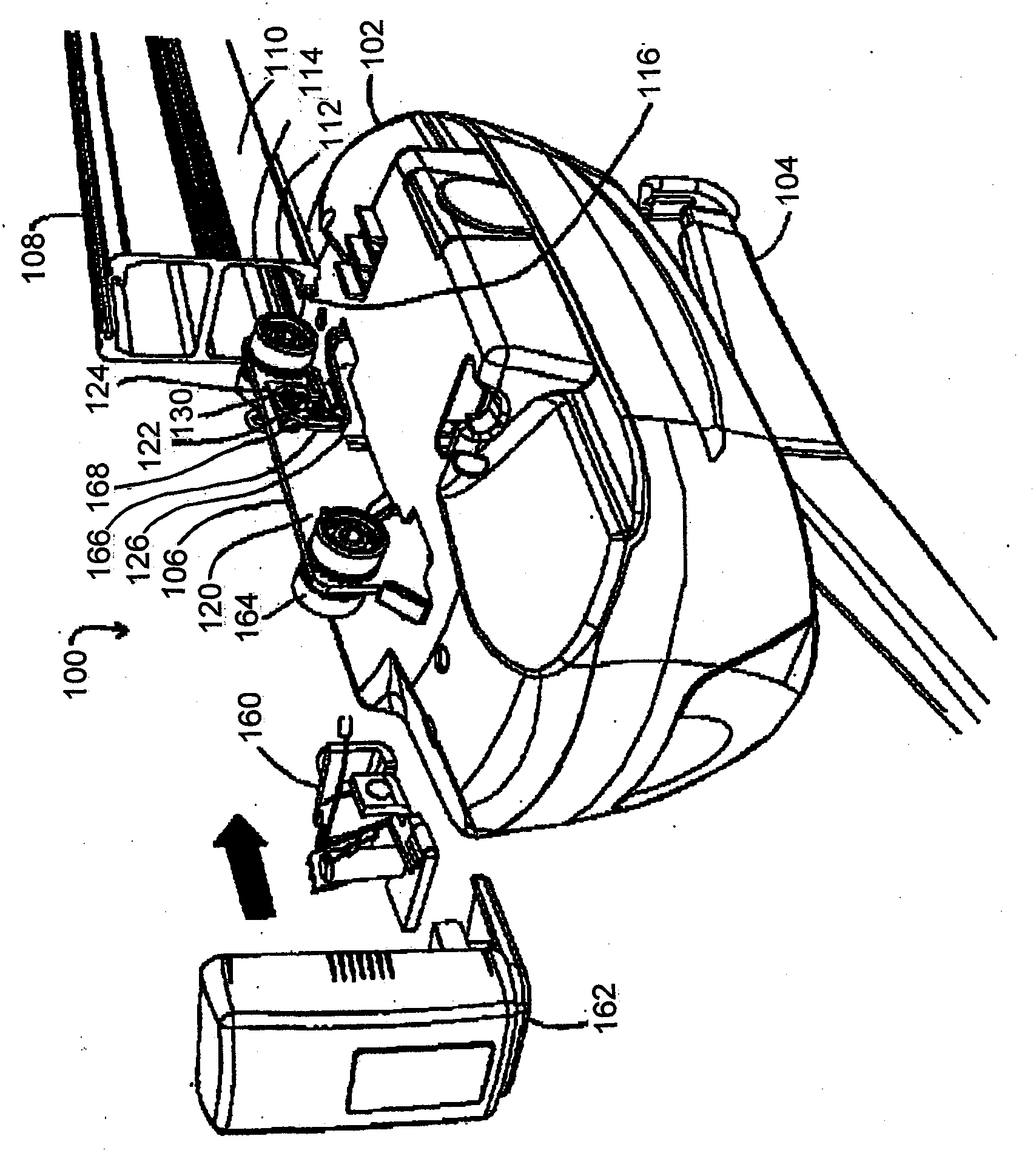 Conductive connection for track-riding patient hoists