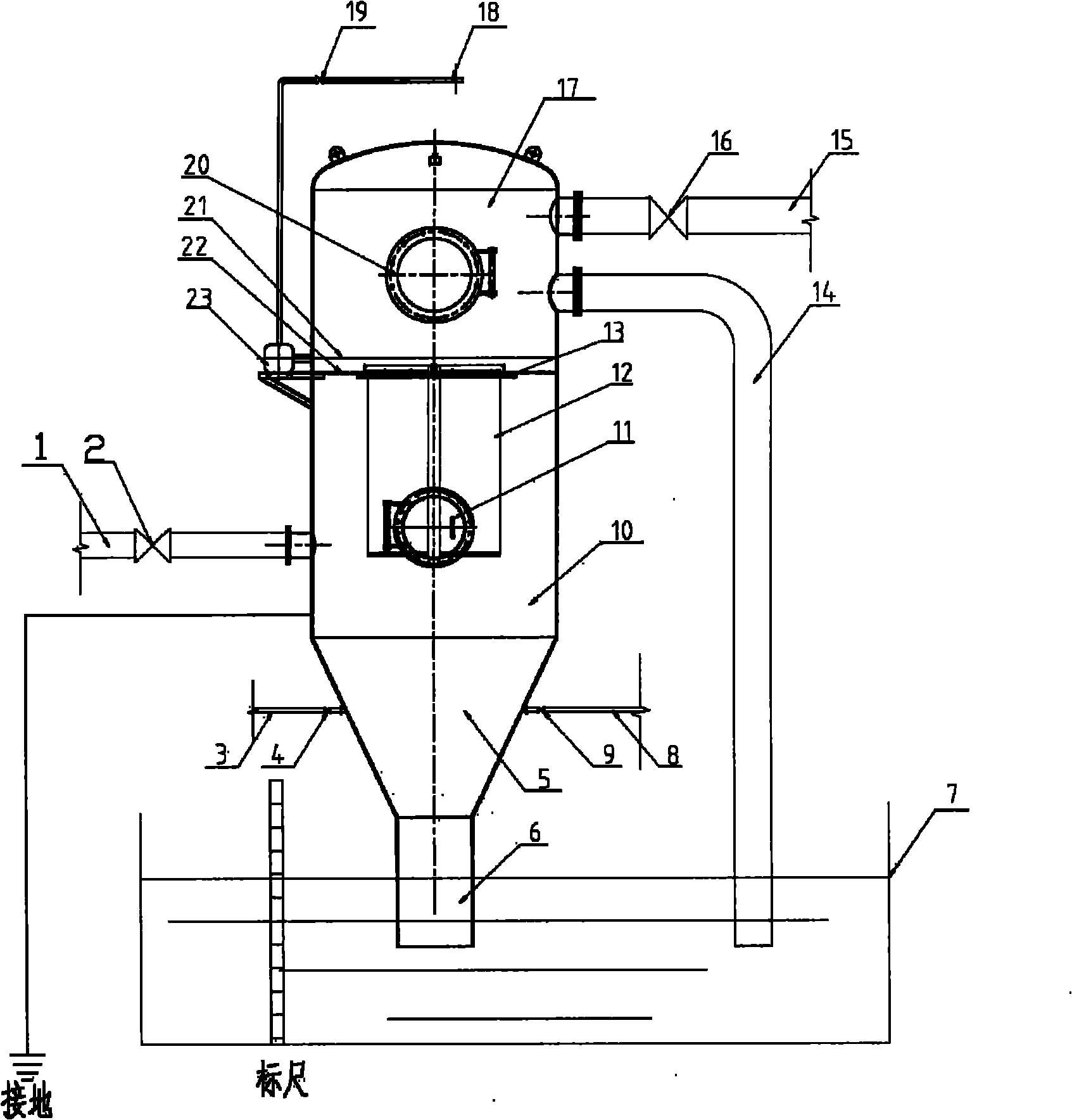 Method and device for purifying furnace gas generated by producing phosphoric acid through blast furnace process