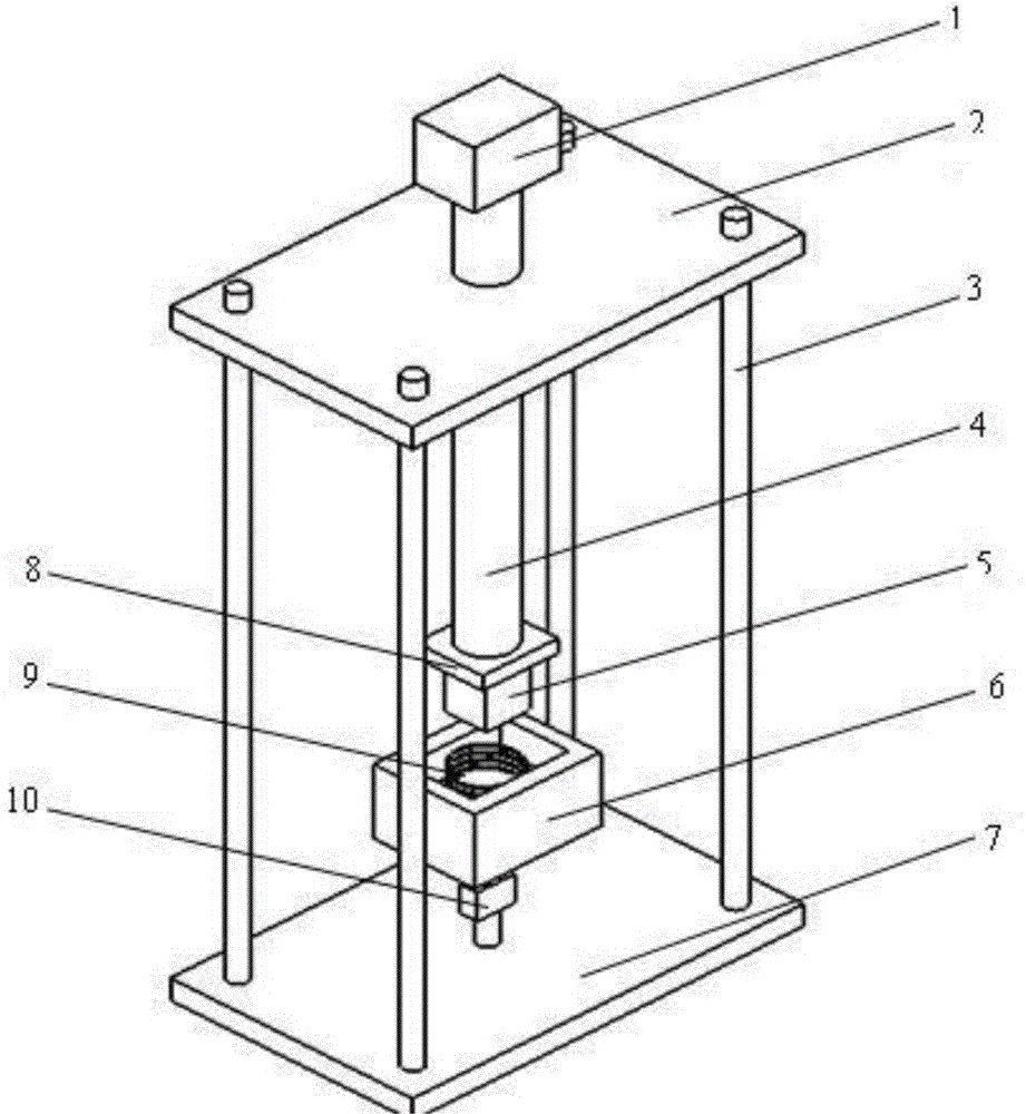 Device for testing magnetic suspension characteristic of single high-temperature superconductor