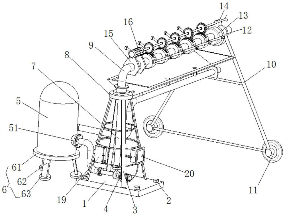 A water-saving agricultural irrigation device