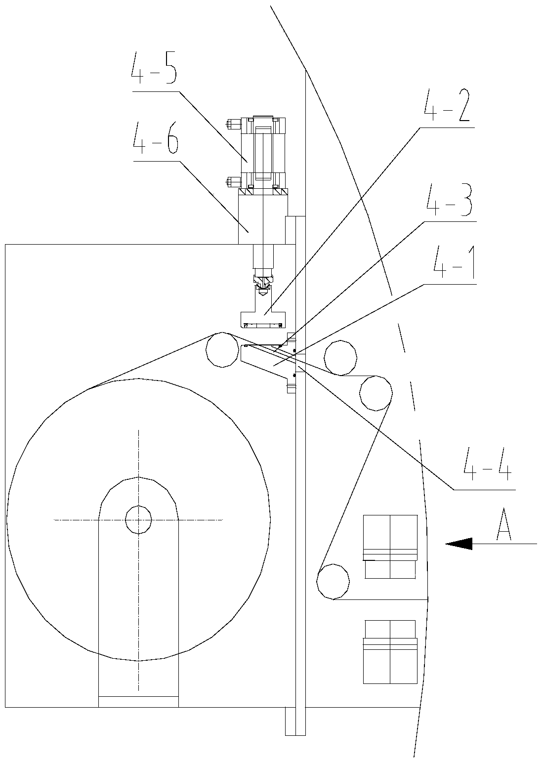 Multi-roll multi-chamber winding coating device