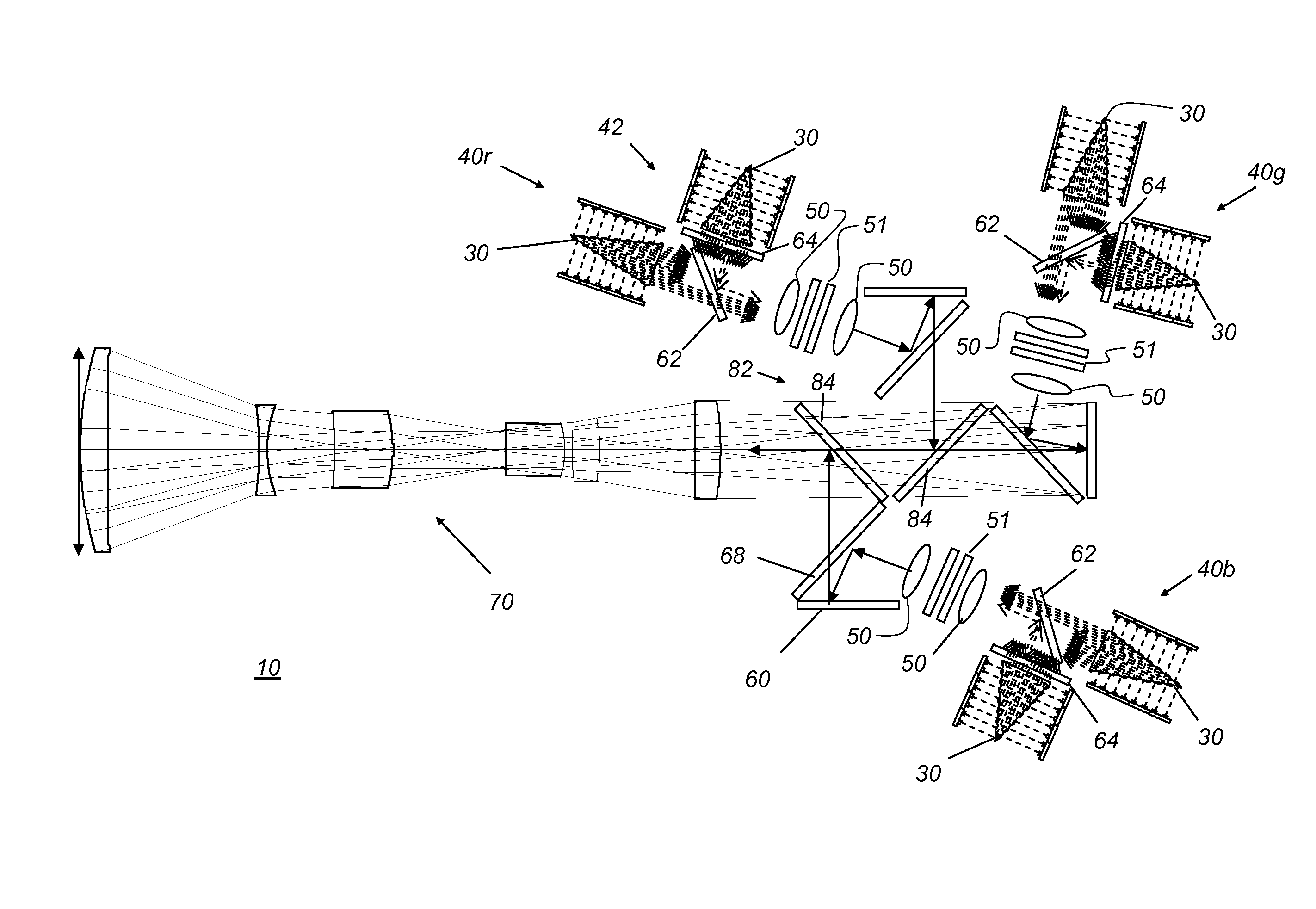 Stereo projection apparatus using polarized solid state light sources