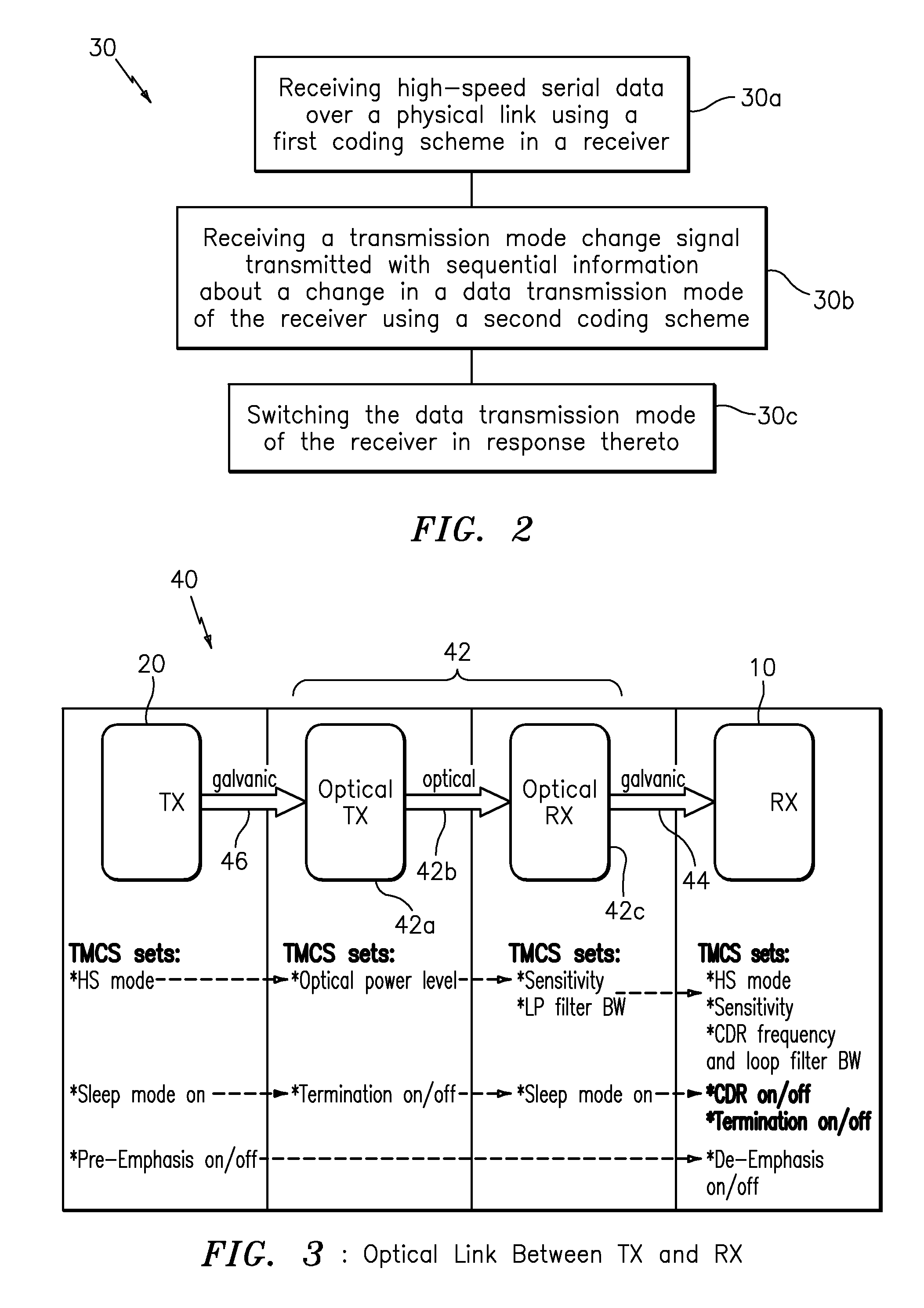 Changing hardware settings based on data preamble