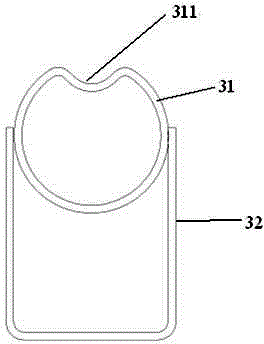 A cab rear support structure