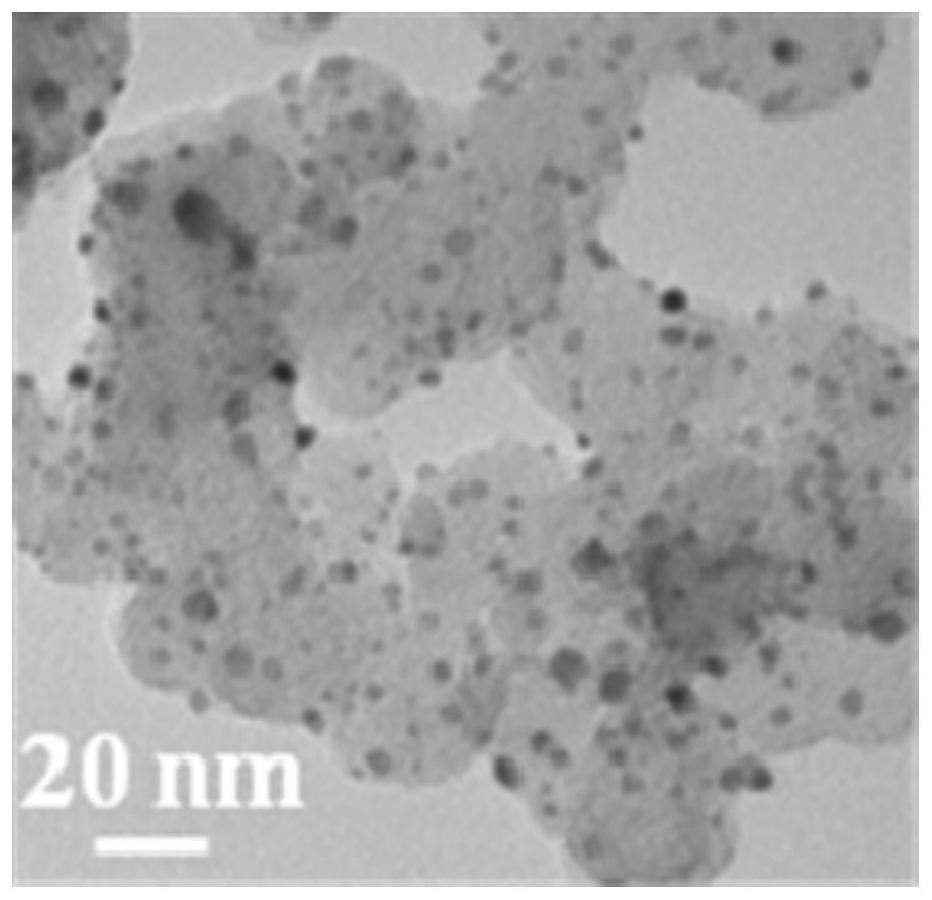 Preparation method and application of carbon-supported non-platinum palladium ruthenium tungsten alloy nanoparticle electrocatalyst for alkaline hydroxide