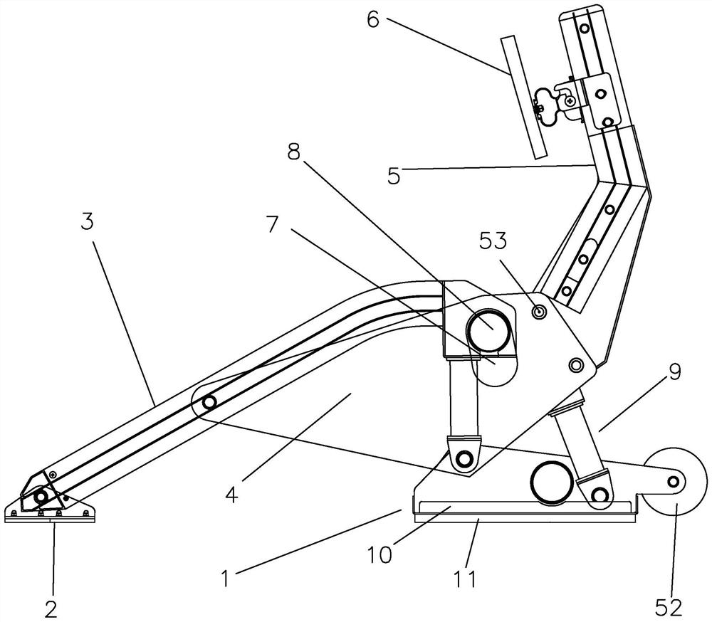 Large vehicle forced stopping device and forced parking method thereof