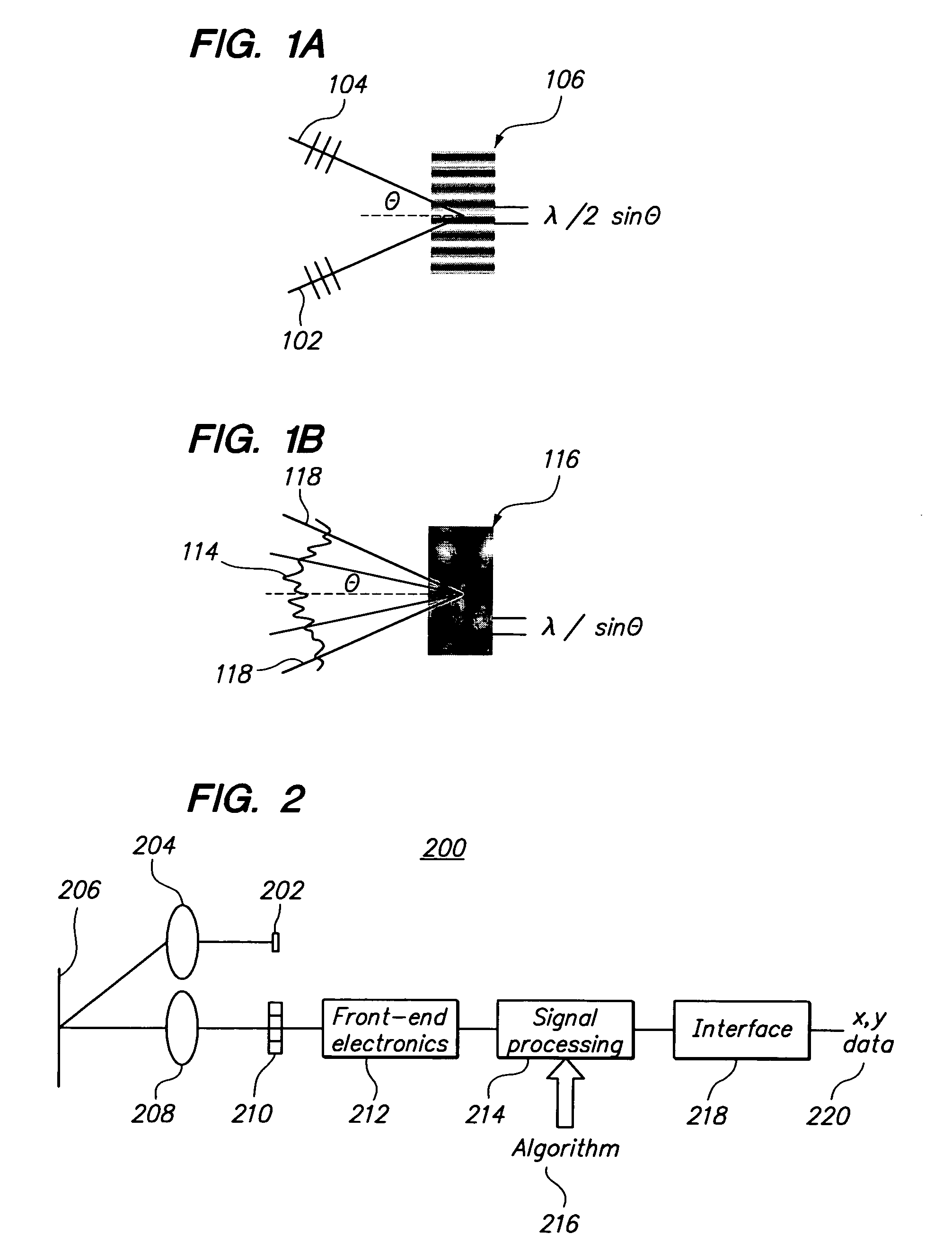 Speckle sizing and sensor dimensions in optical positioning device