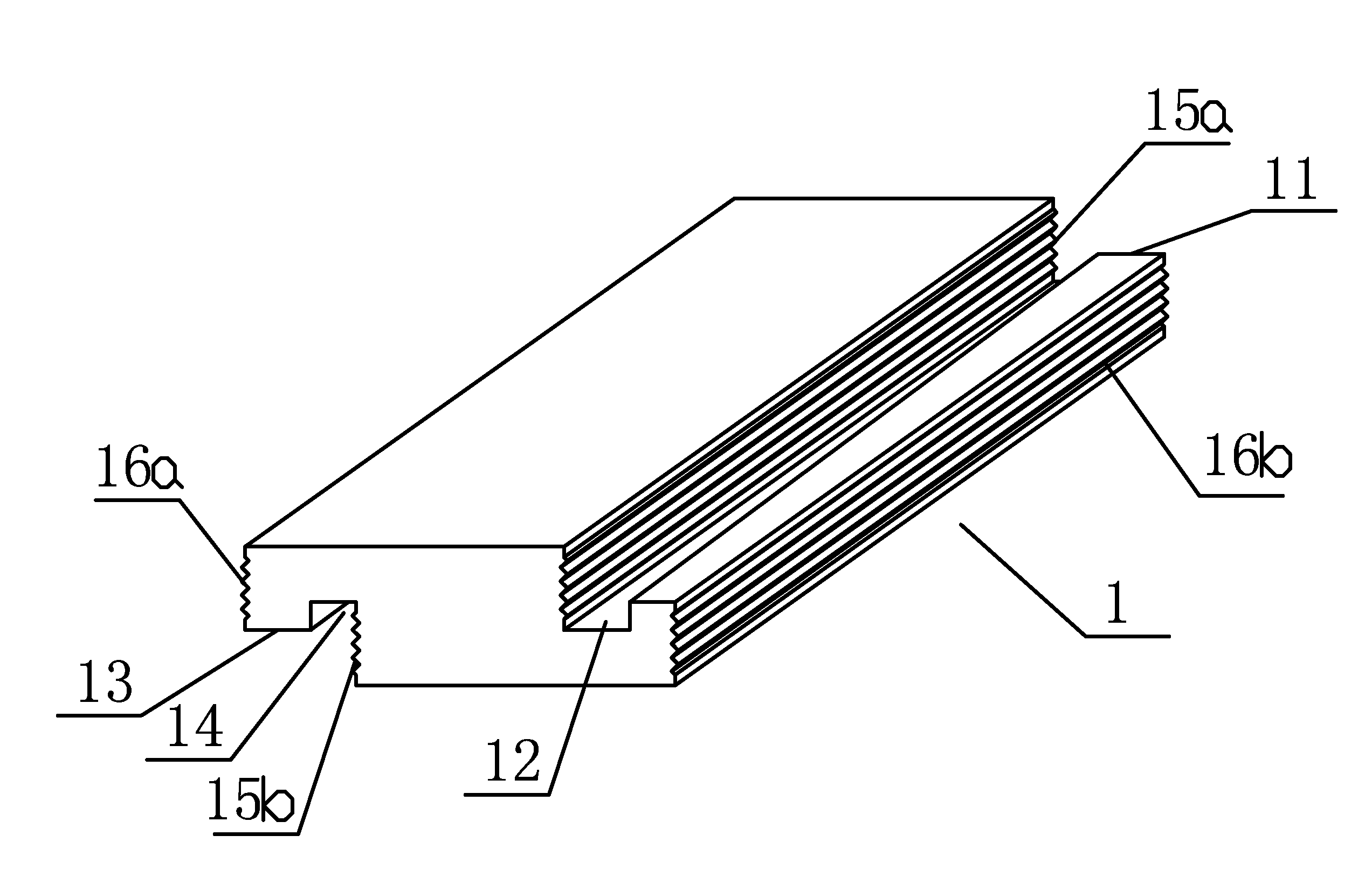 Joint structure for assembling floorboards