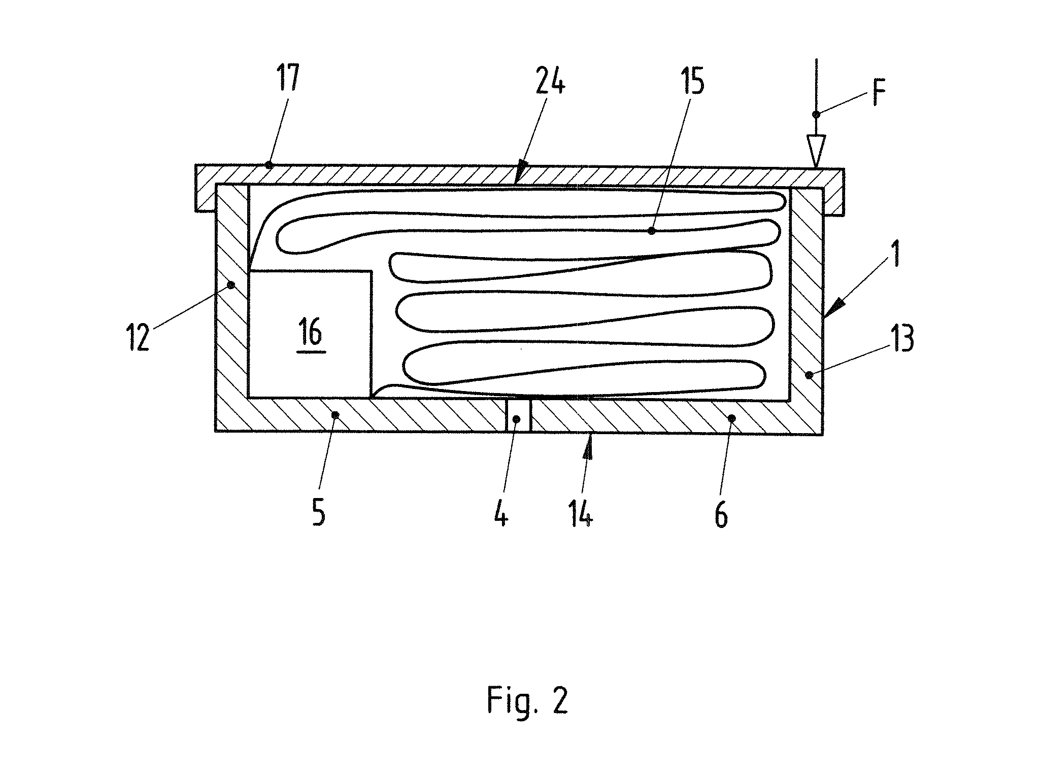 Airbag housing of an airbag system, and airbag system