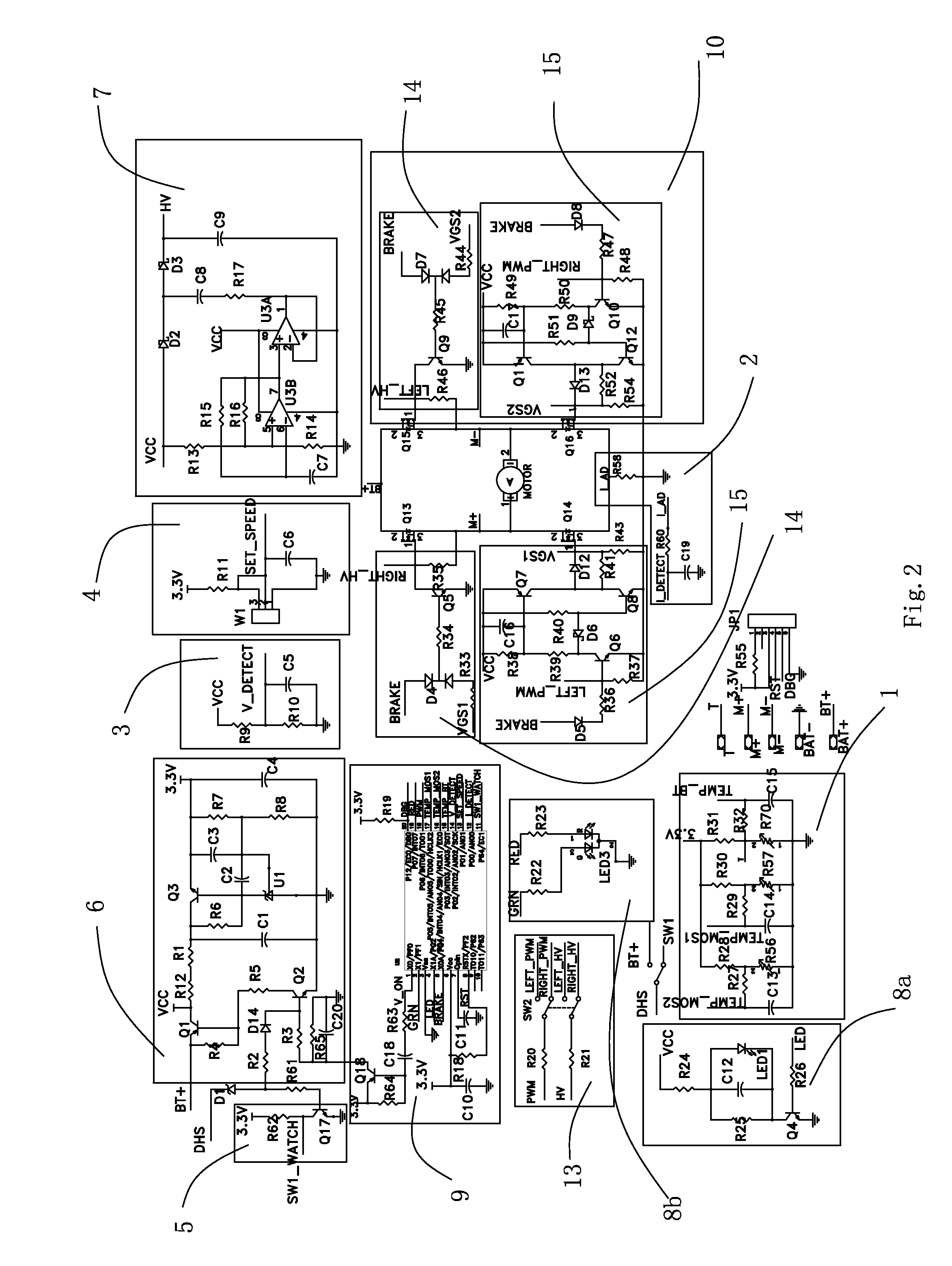 Over-temperature protection circuit for power devices