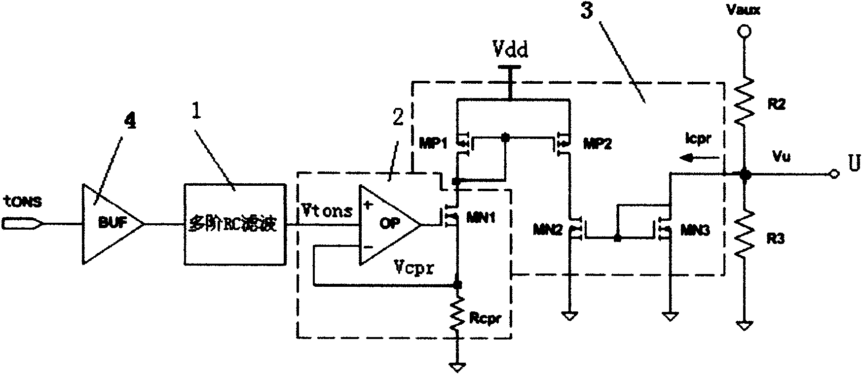 Line loss compensation circuit for switch power supply