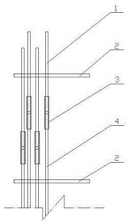 Weld-free connection method and connection structure of large-diameter steel cage