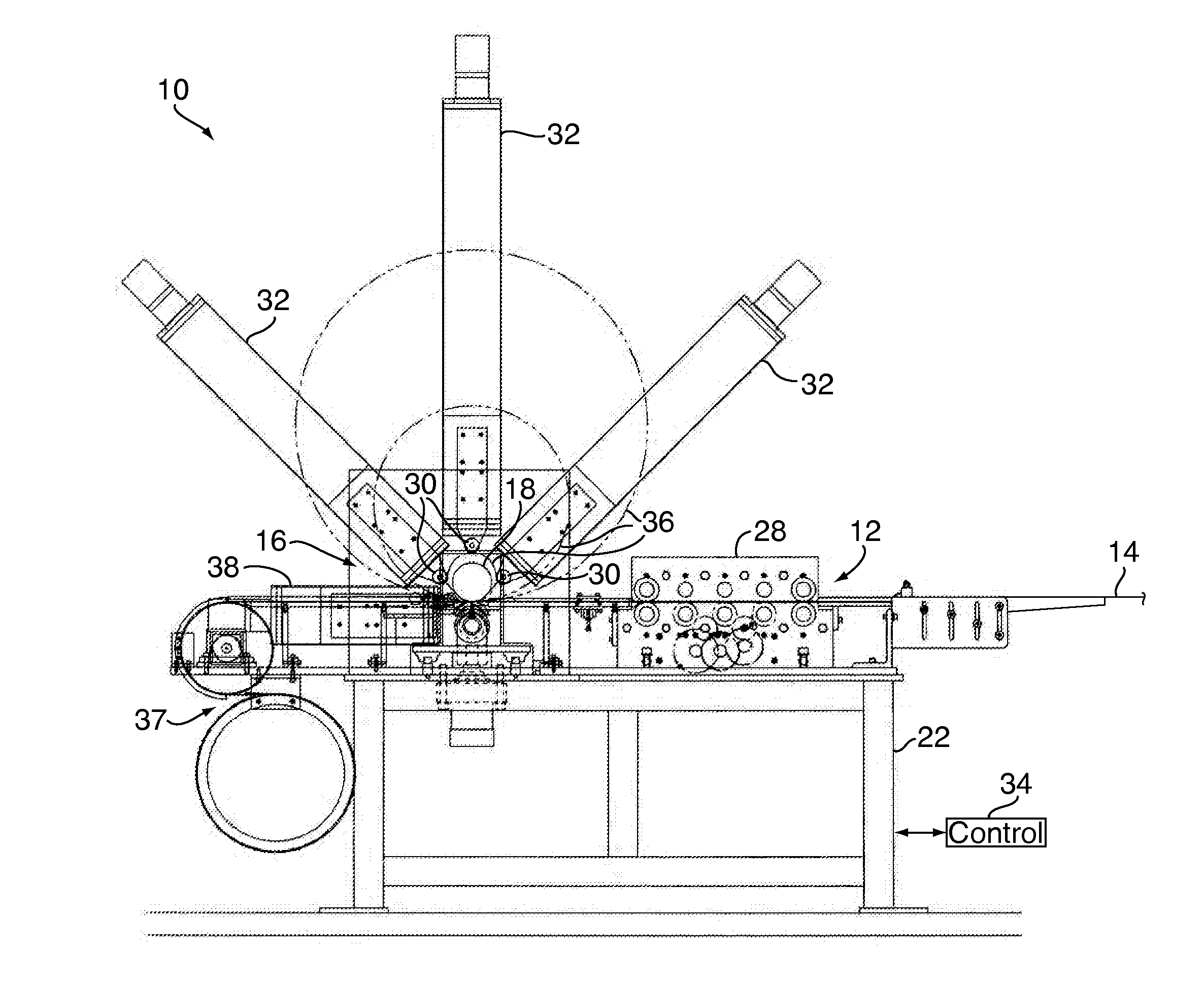 Spiral pipe machine