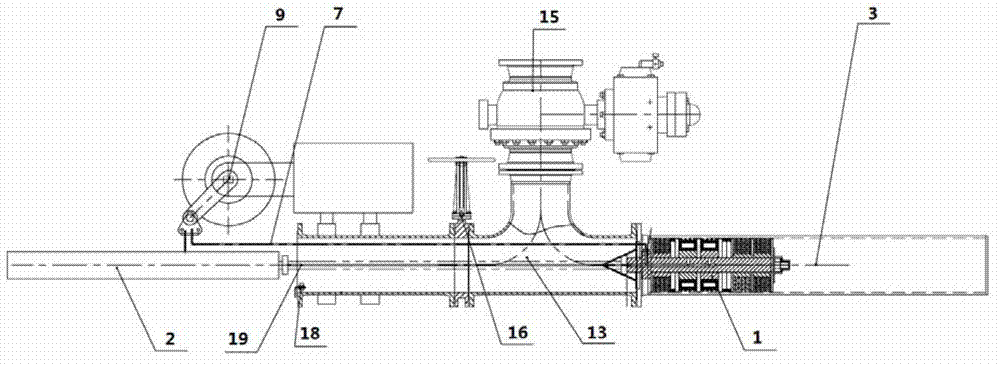 Blocking device and method for pipeline connection of shield machine