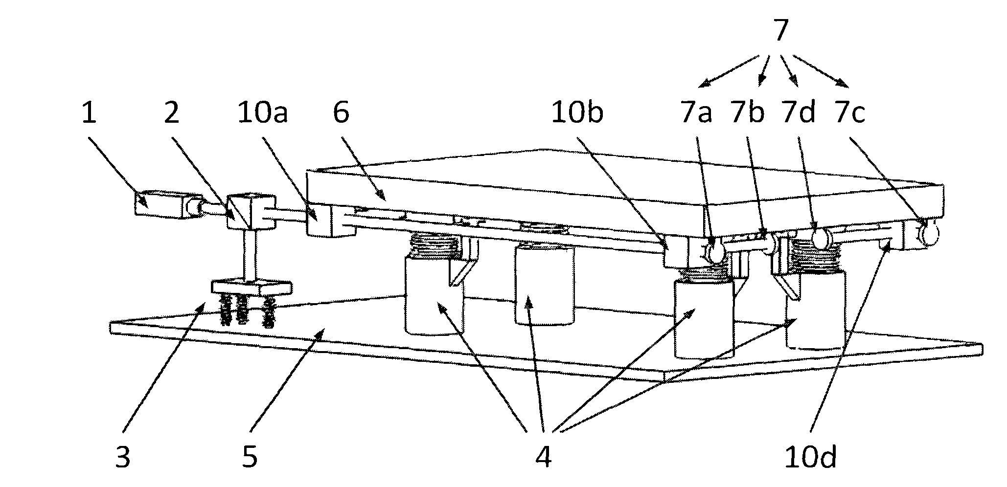 Spring vibration isolation platform based on spring zero position reference and laser auto-collimation measurement