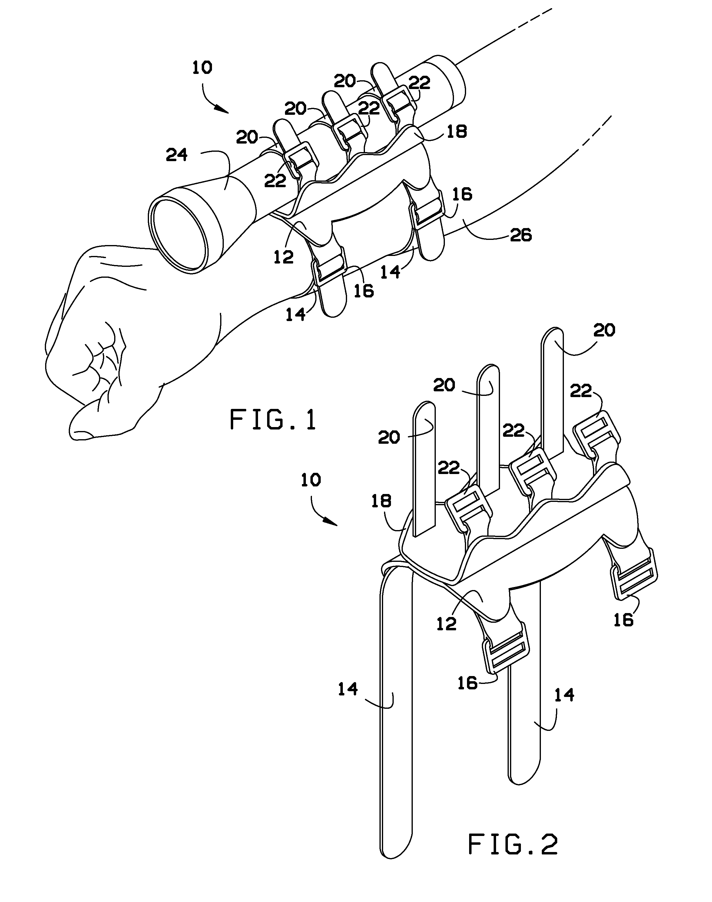 Flashlight holder for scuba diving