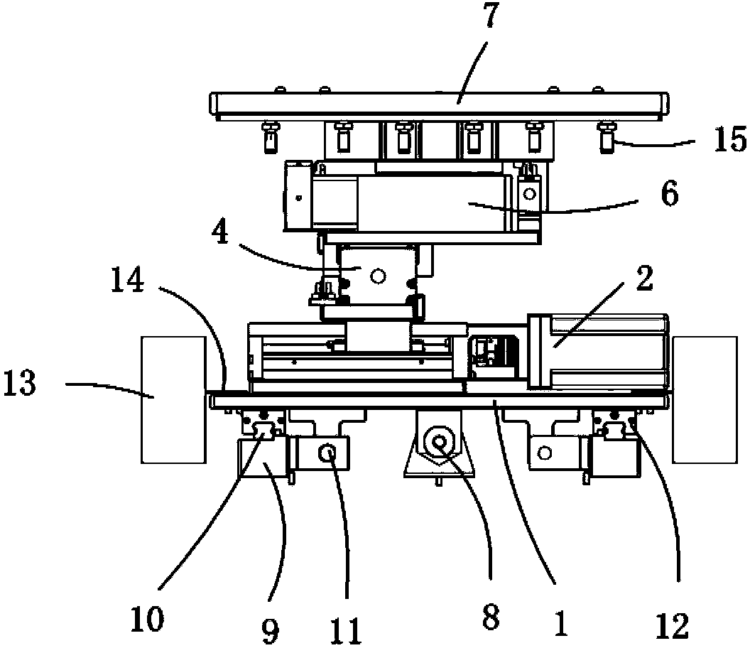 Mechanism for adjusting and aligning through three axes of X, Y and R